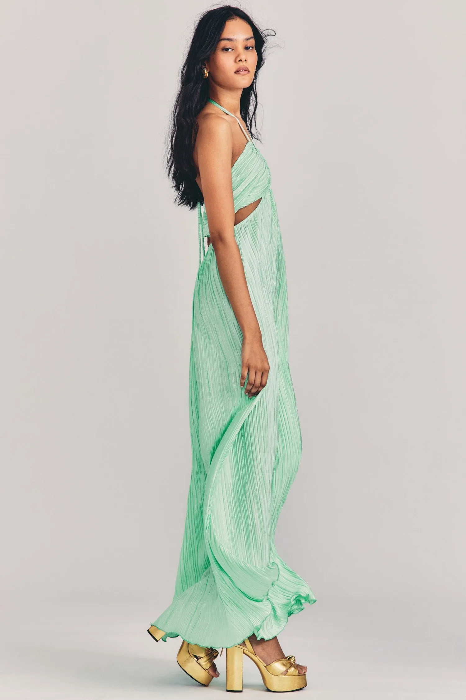 Love Shack Fancy - Julissa Halter Dress in Light Emerald
