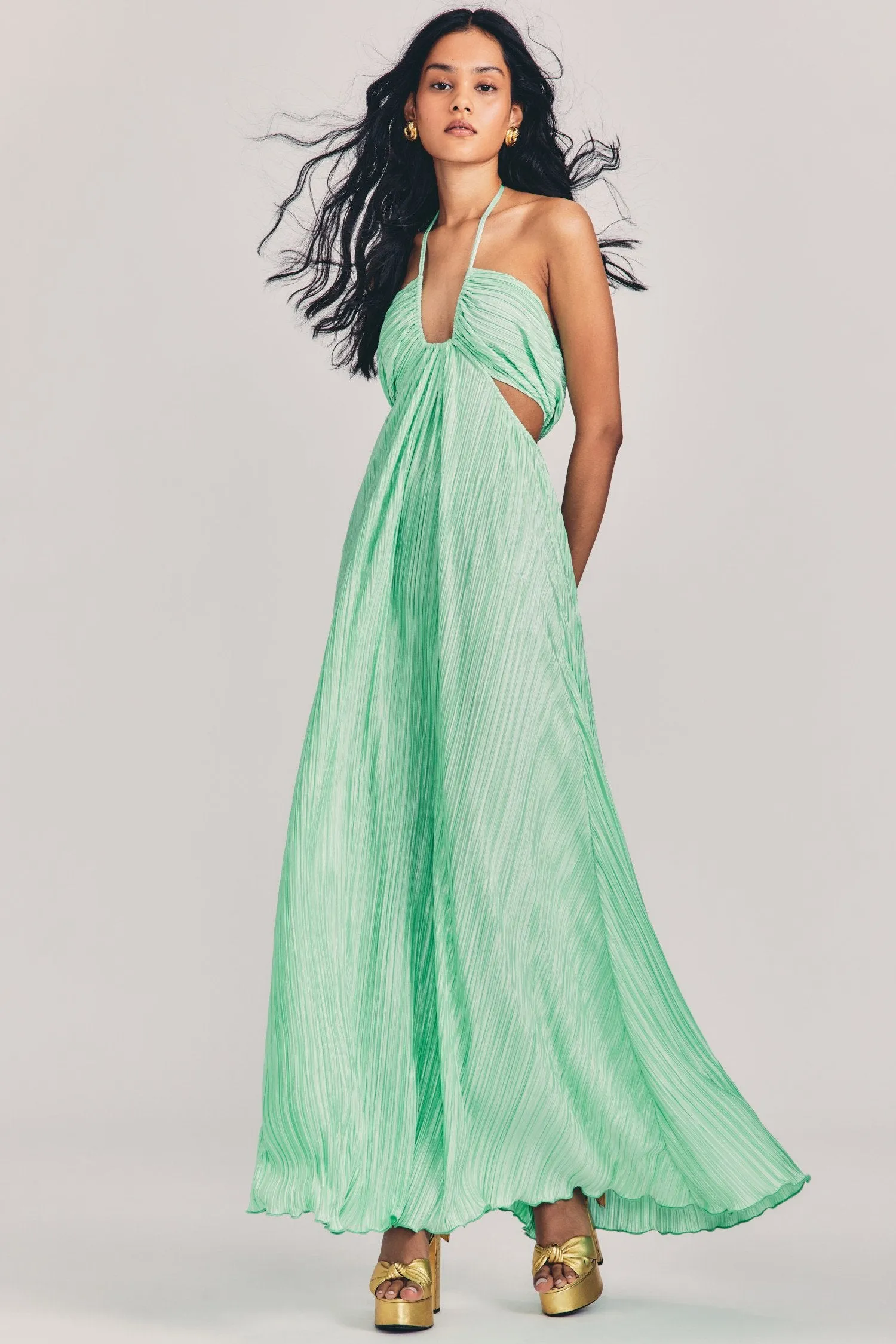 Love Shack Fancy - Julissa Halter Dress in Light Emerald