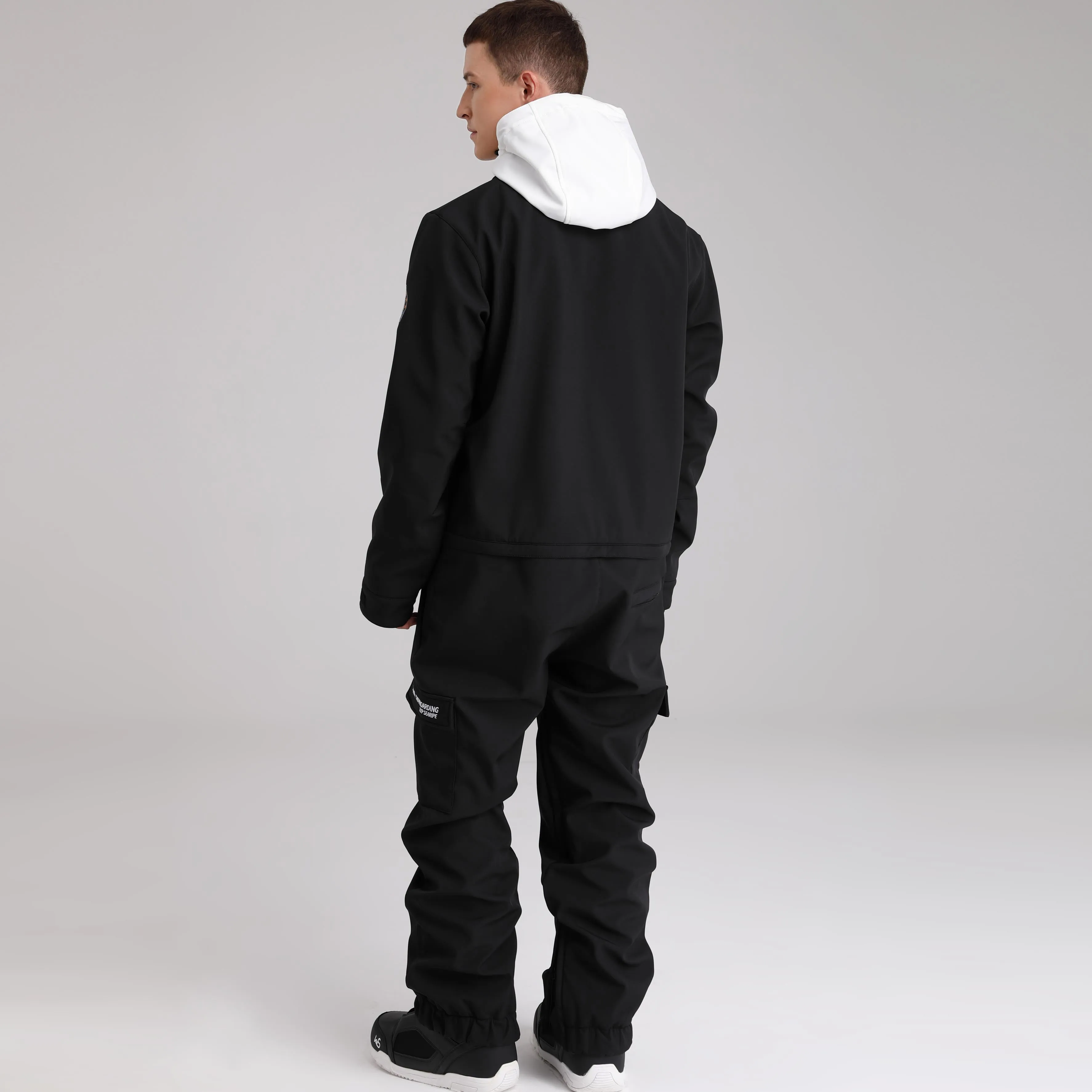Men Cargo One Piece Ski Jumpsuit