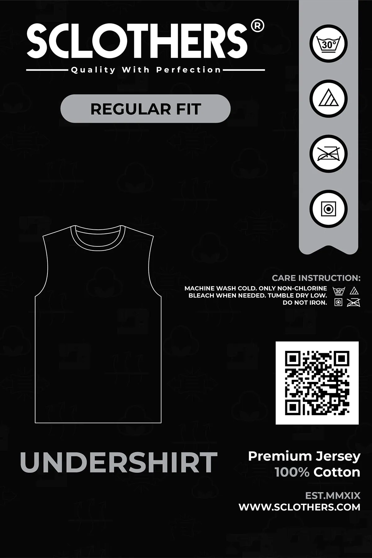 Mens Undershirt (Plus Size) - W22 - MV0008P