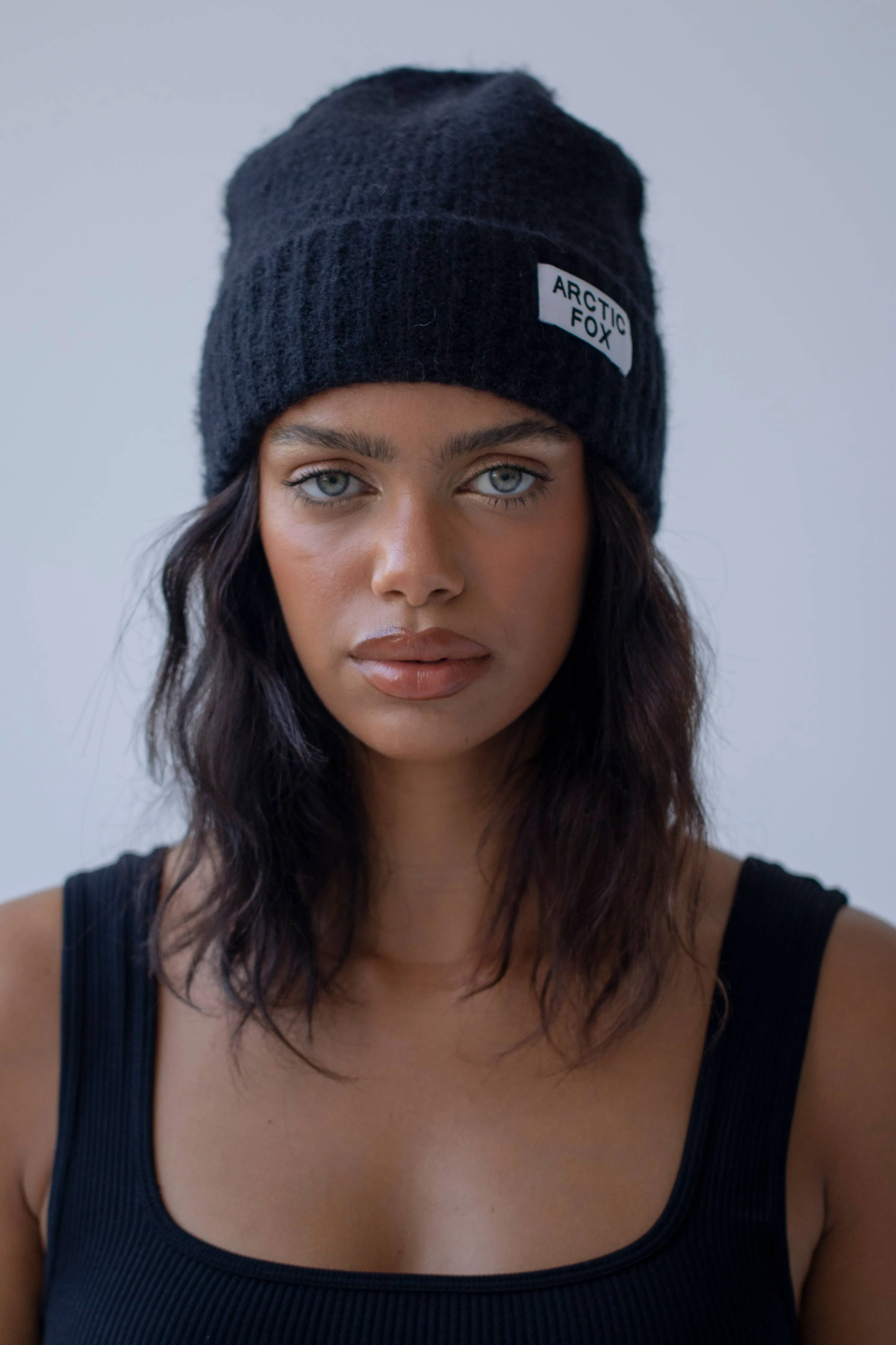 Mohair Beanie Hat | Deep Navy