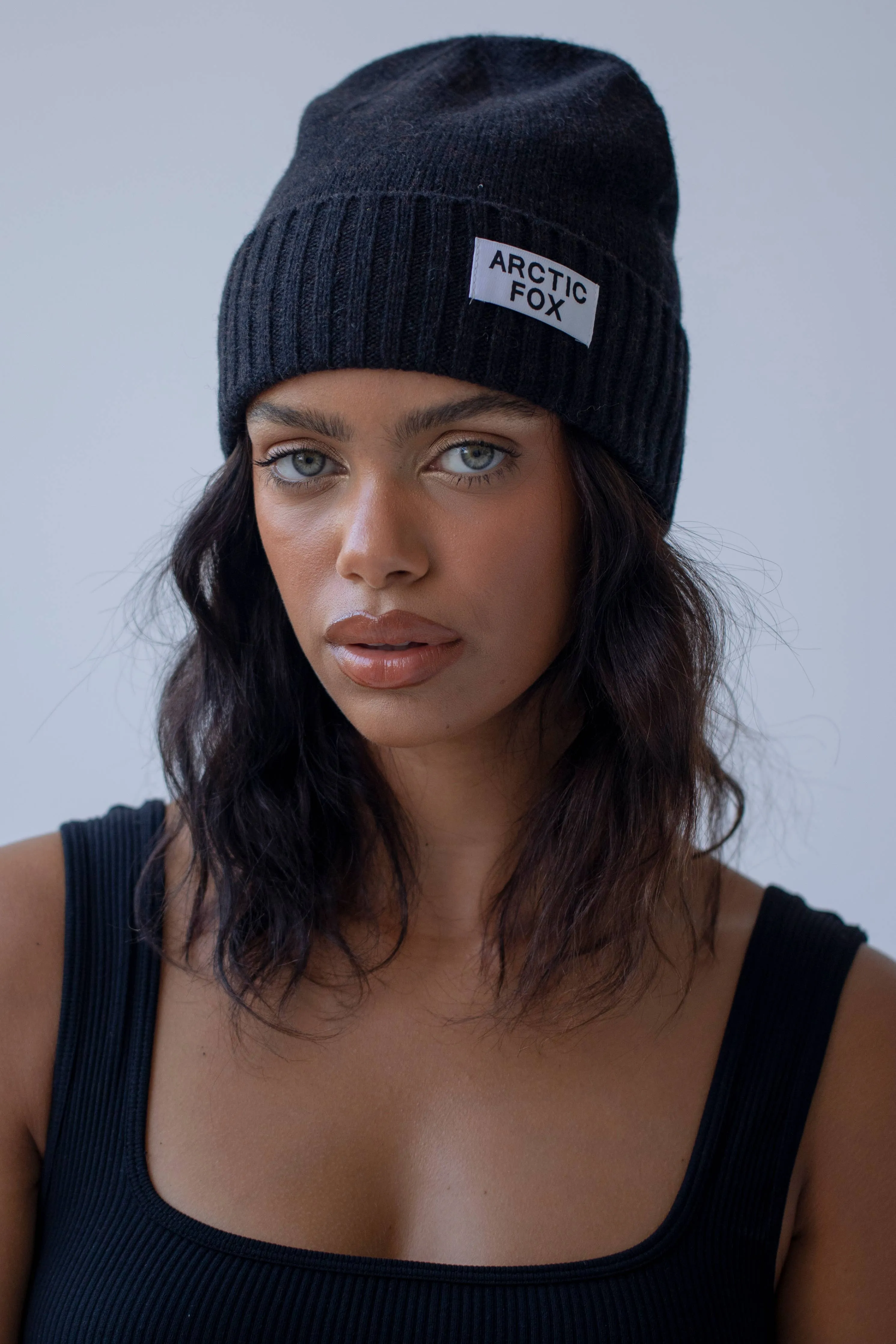 Mohair Beanie Hat | Deep Navy