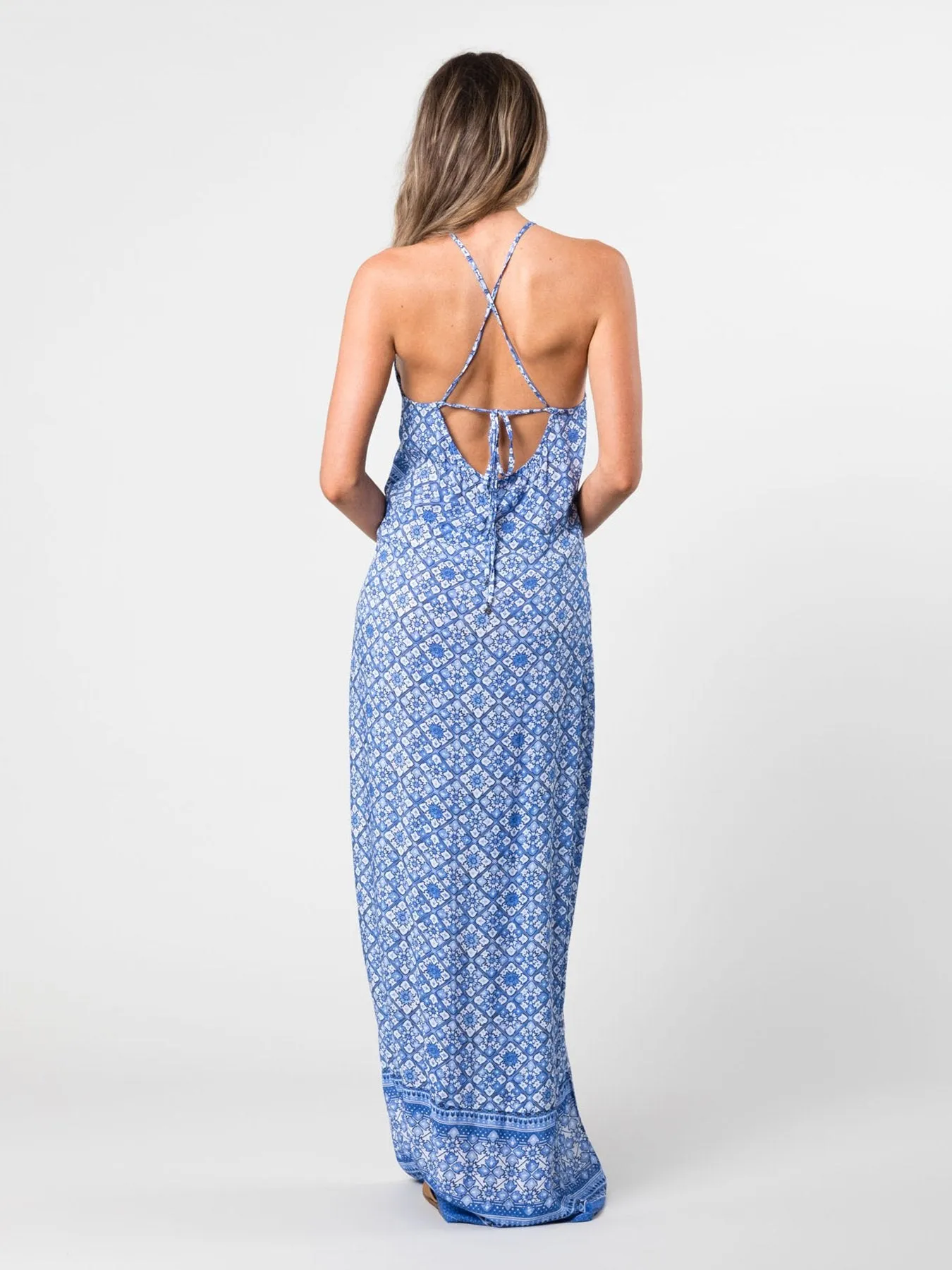Morocco Maxi Dress - Amparo Blue