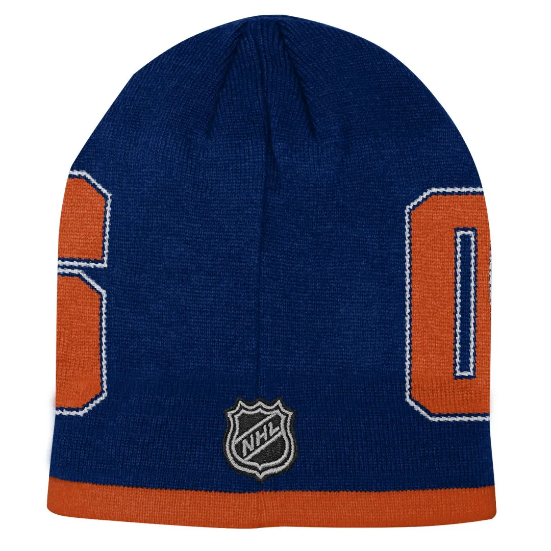 NHL Branded Youth Edmonton Oilers Legacy Beanie Knit
