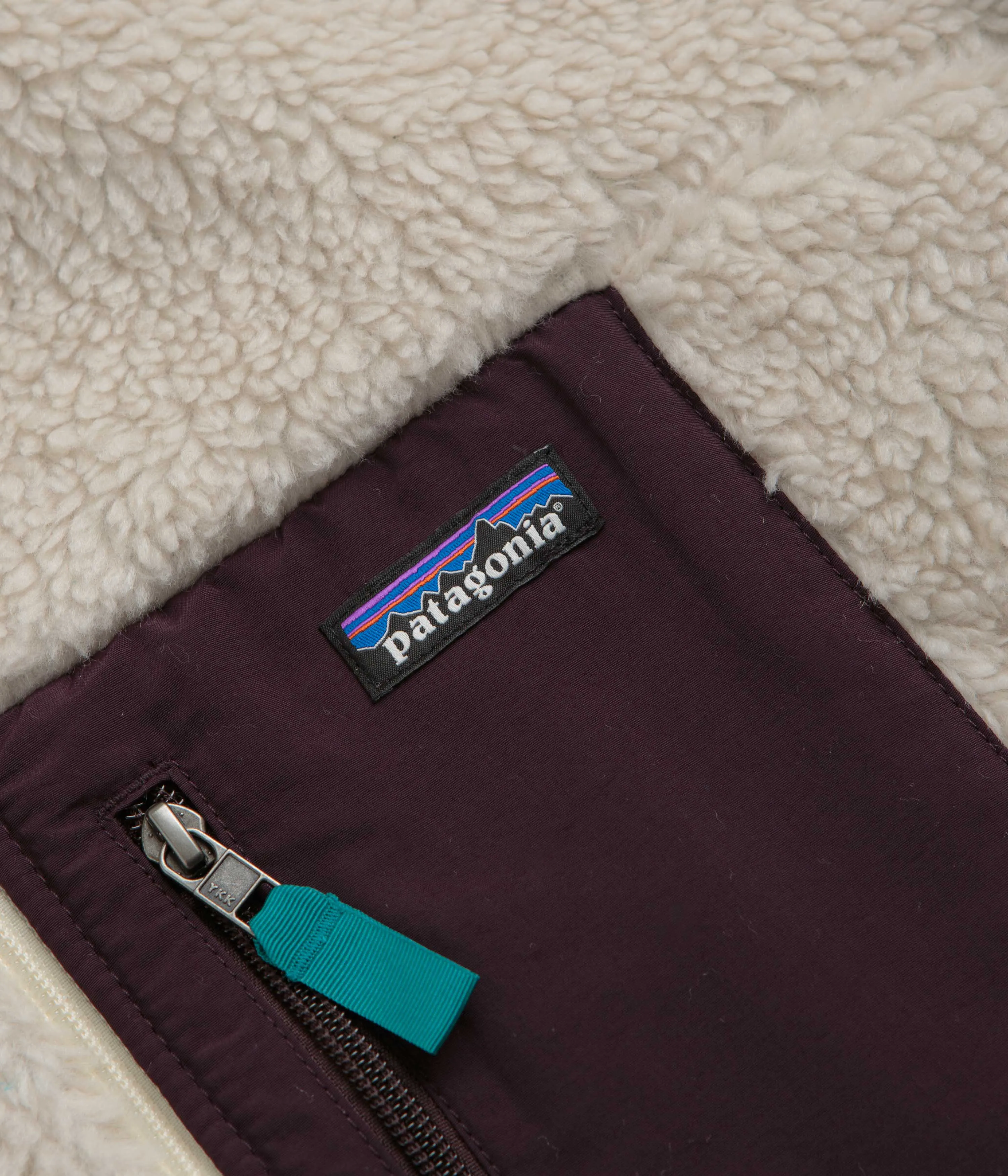 Patagonia Classic Retro-X Jacket - Natural / Obsidian Plum