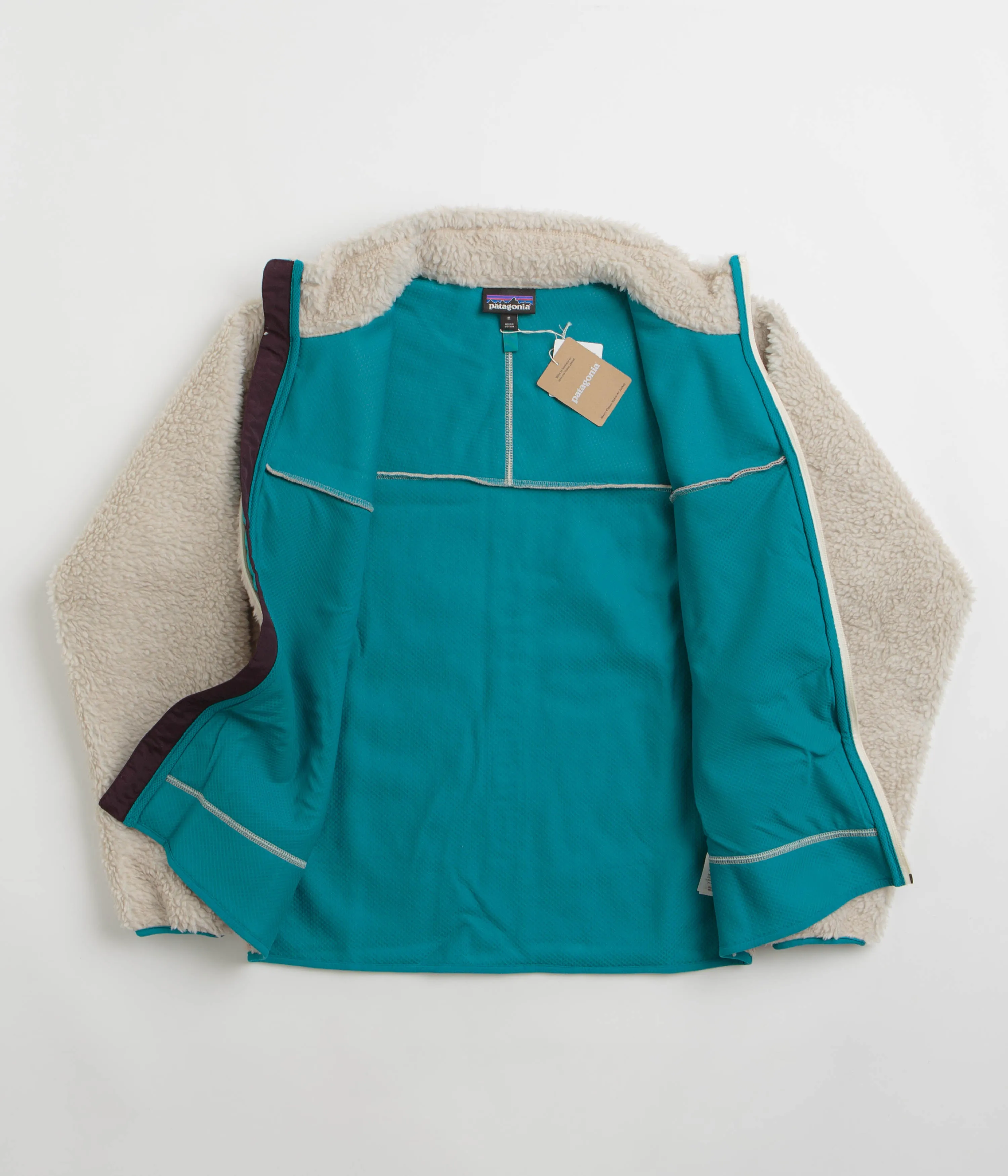 Patagonia Classic Retro-X Jacket - Natural / Obsidian Plum