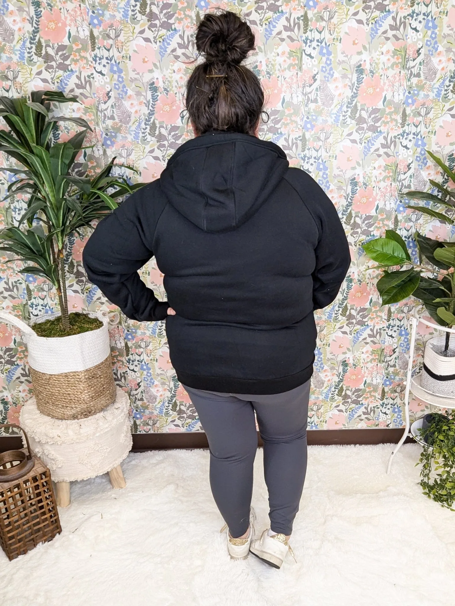 PHC- Heavyweight Full Zip Hoodie in Black