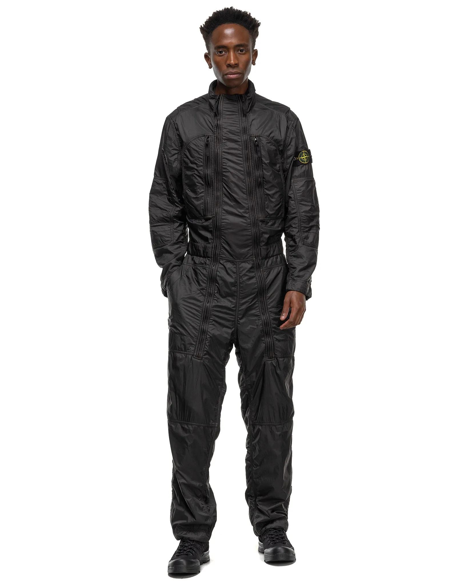 Resin Coated Heavy Nylon Jump Suit Lead Grey
