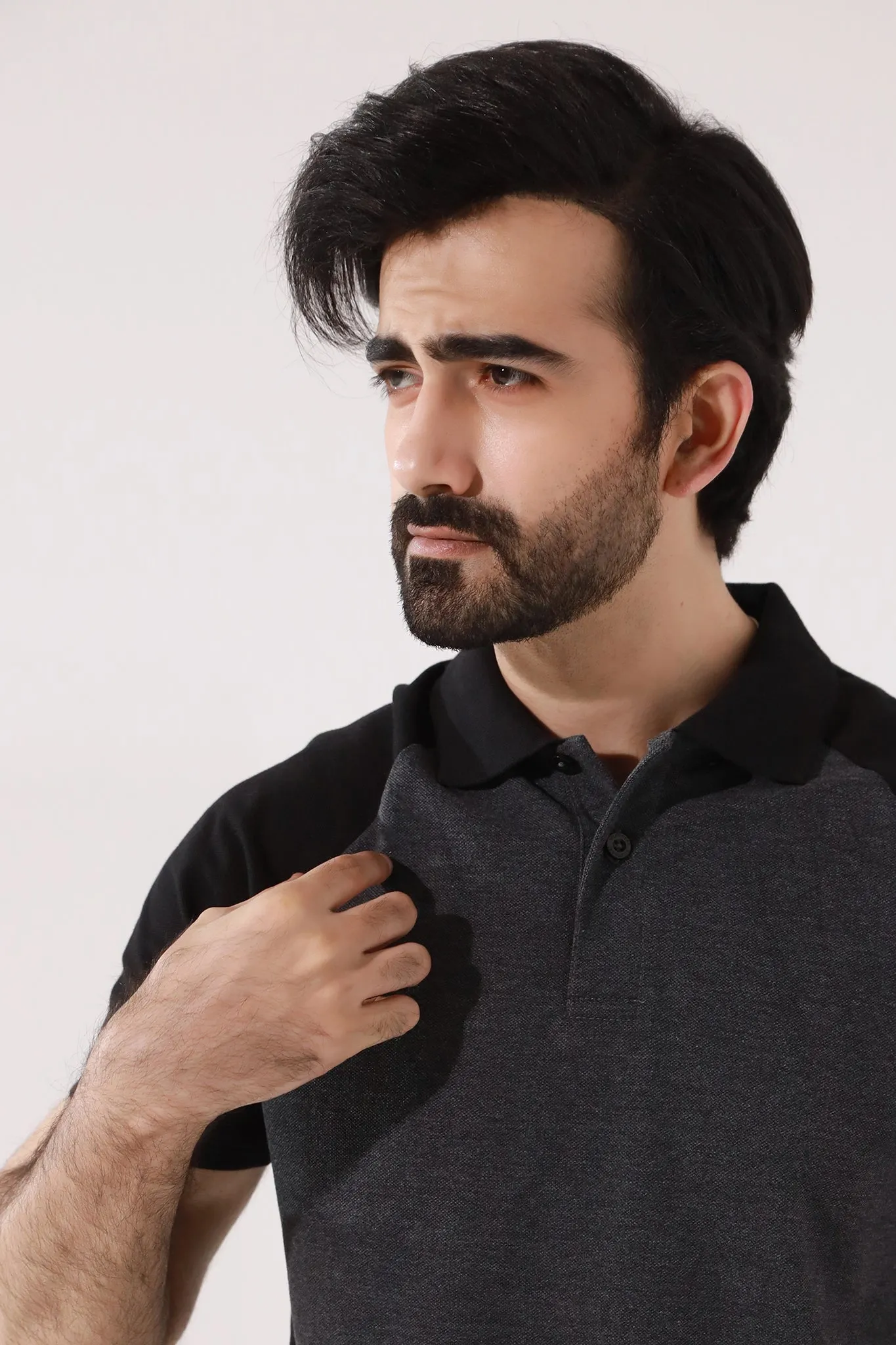 Split Tone Raglan Polo - W20 - MP0026R