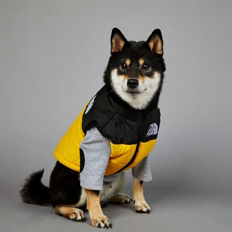 The Dog Face Pet Clothes Dog Polyester Down Jacket Winter Dog Vest Padded Warm And Windproof Dog Jacket Small Medium Pets S-5XL
