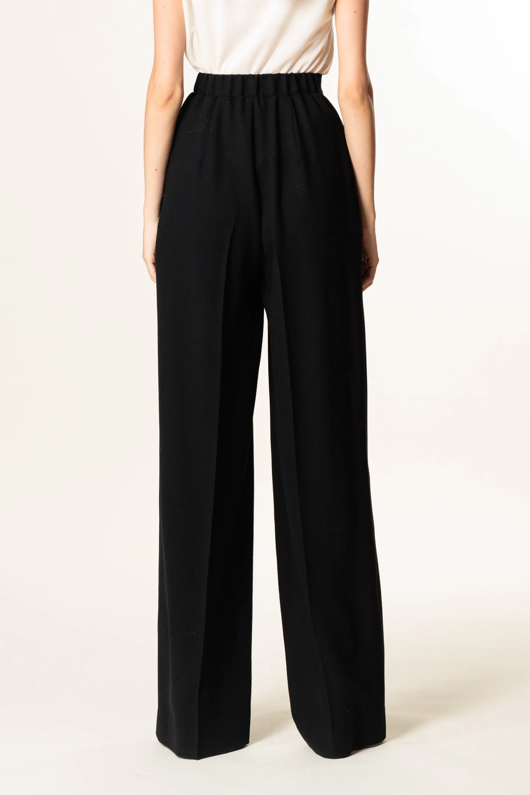 Trousers "BORDEAUX MAXI " / Light Wool Crepe